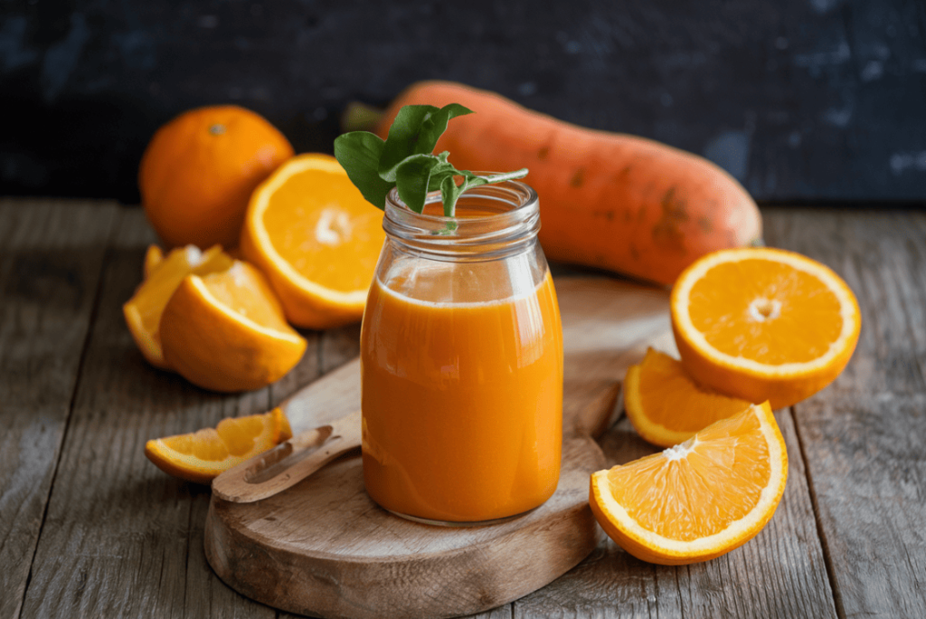 jus de carotte et orange